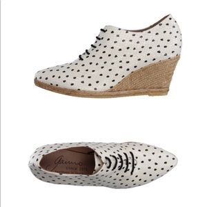 Gaimo leather wedge espidrilles 35